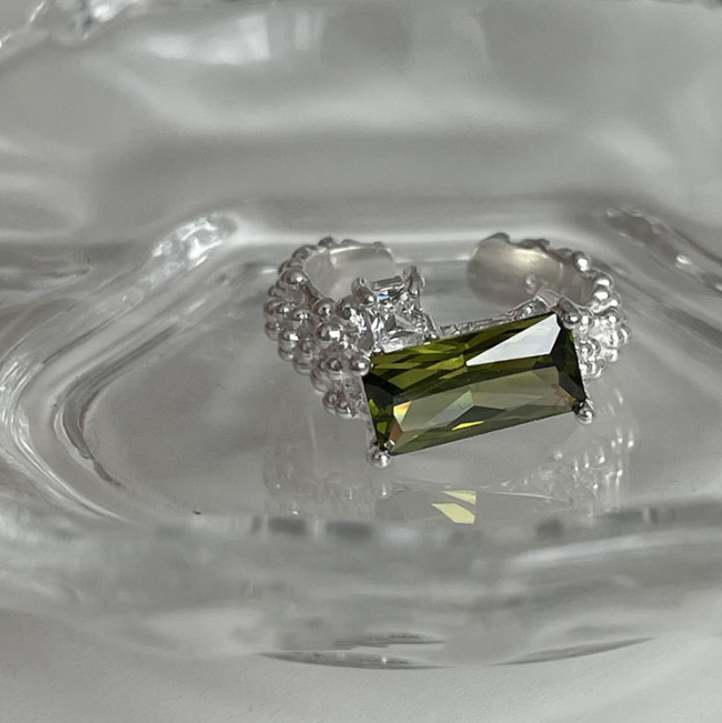 Title 8, Grandmother Green 925 Sterling Zilver Kristal O...