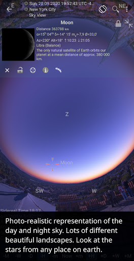 Screenshot Mobile Observatory Astronomy