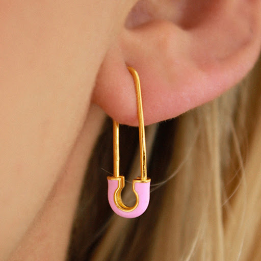 Title 3, Colorful Oil Necklace Pin Ear Hook Multicolor A...