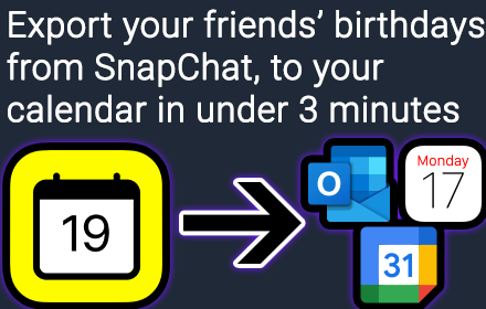 Snap2Calendar Birthday Export small promo image