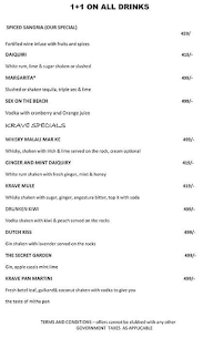 Krave Kitchen And Bar menu 2