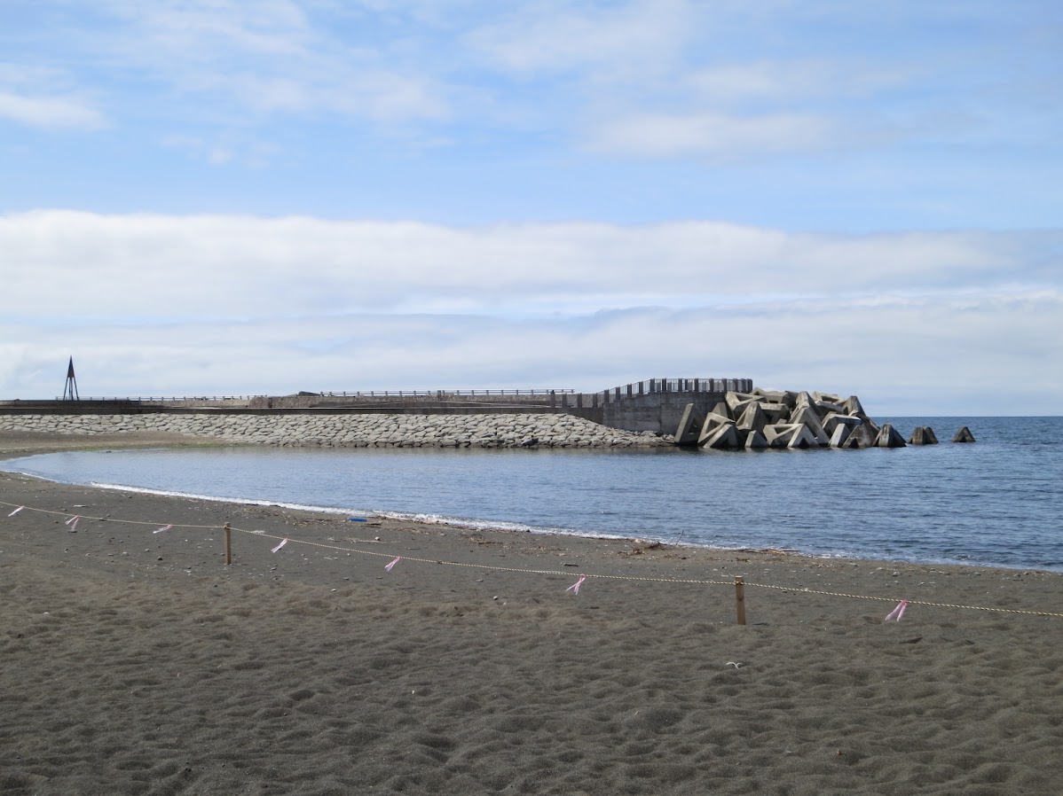 海水浴場北側の浜辺