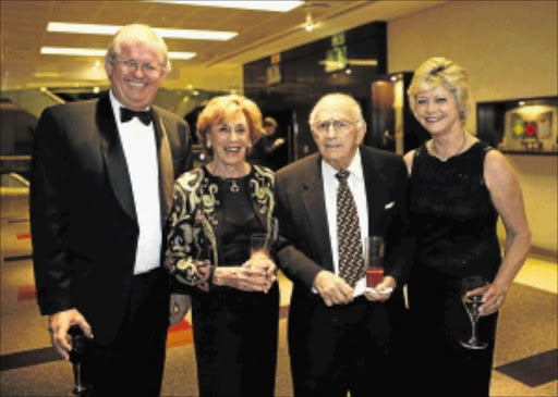 NOT SO TOUGH AT THE TOP: Jacko Maree, former chief of Standard Bank, Hilary Lubner, PG Group founder Bertie Lubner and Sandy Maree at last year's event