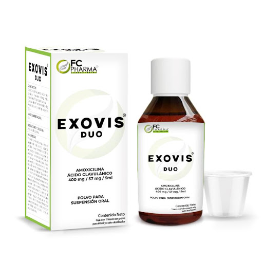 //Amoxicilina + Acido Clavulanico Exovis Duo 400Mg/57Ml FC Pharma