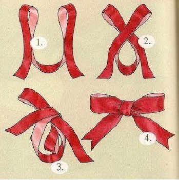 How to tie a simple ribbon bow