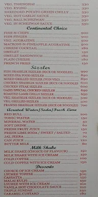 Oasis menu 1