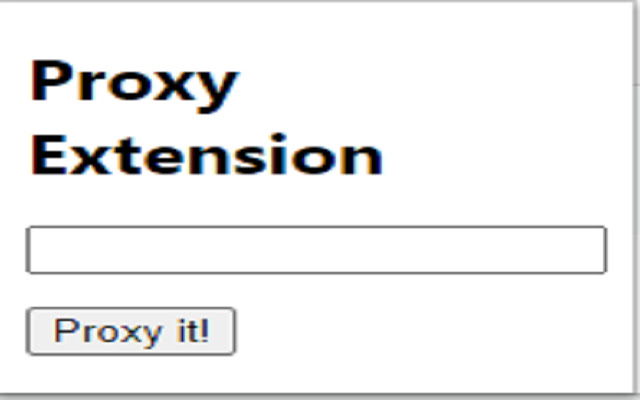 Proxy Extension chrome extension