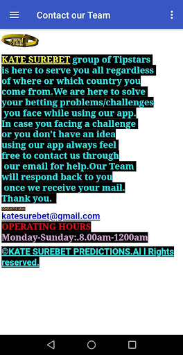 KATE SUREBET PREDICTION