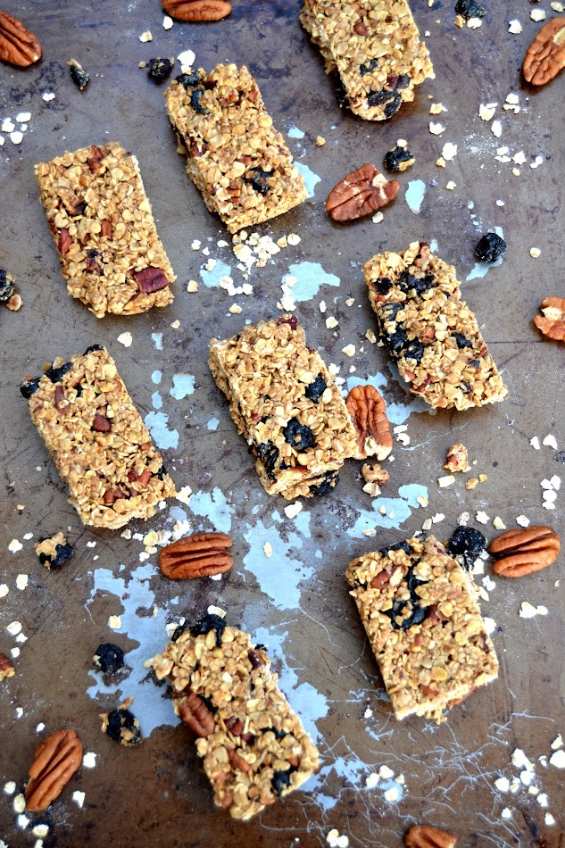 Blueberry Coconut Maple Granola Bars