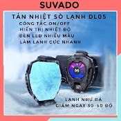 Quạt Tản Nhiệt Điện Thoại Gaming Memo Dl05 Sò Lạnh Siêu Mát Hiển Thị Nhiệt Độ Công Tắc Tắt Bật Cho Điện Thoại Suvado