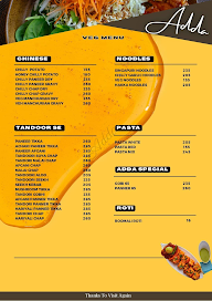 Adda fusion cuisine menu 2