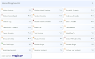Egg Solution menu 1