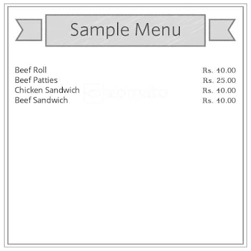 Jude's Goan Bakes menu 