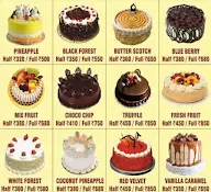 Prapti Bakers menu 1