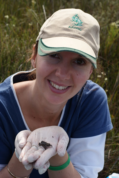 Dr Jeanne Tarrant, who runs the Endangered Wildlife Trust's Threatened Amphibian Programme