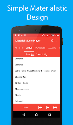 Material Music Player