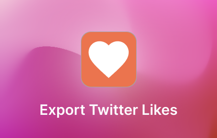 TwLikesExport - X/Twitter Likes Export small promo image