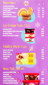 Havmor Parlour menu 2