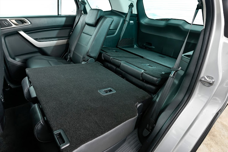 Fold the rear seats flat and you'll find that the Everest offers masses of storage space.