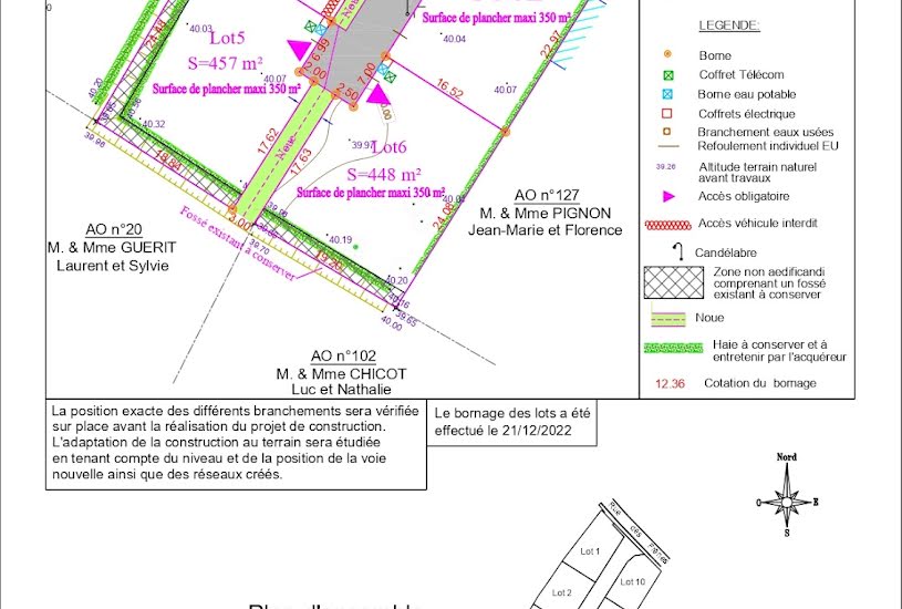  Vente Terrain à bâtir - à Prahecq (79230) 