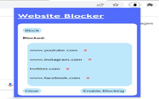 Website Blocker