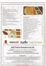 Empire Restaurant menu 4
