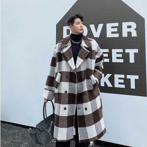 Title 6, New Autumn and Winter Boys Suit Collar Plaid M...