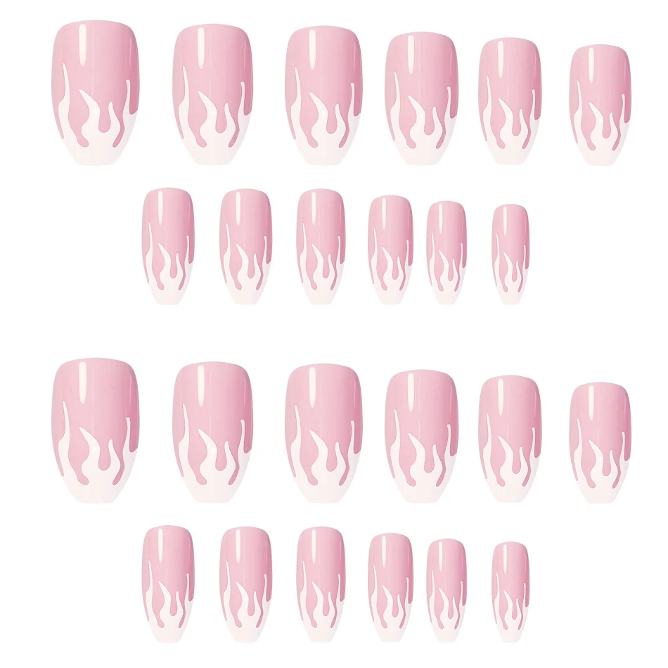 Patches de unhas postiças, à prova d'água e destacáveis, para unhas perfeitas em minutos. Aplicação fácil e reutilizável.