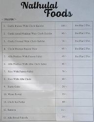 Nathu Lal Foods menu 1