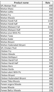 Hotel Gavran Tadka menu 1