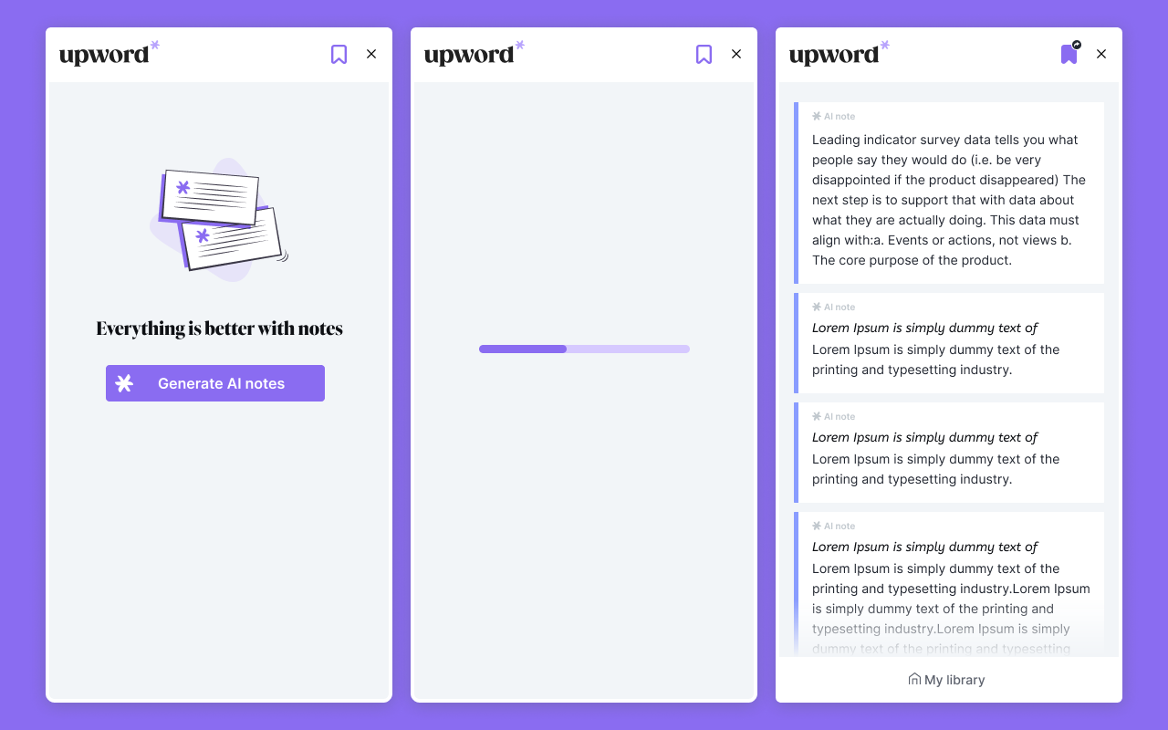 Upword: AI notes & summarization tool Preview image 5