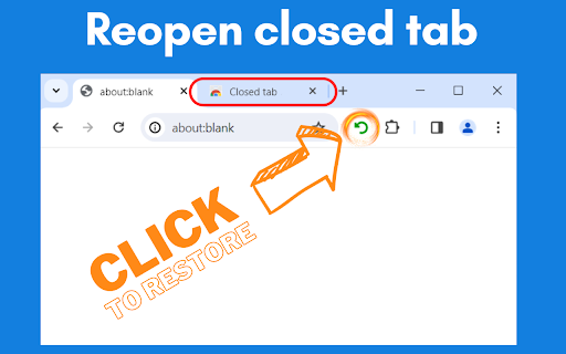 Reopen closed tab