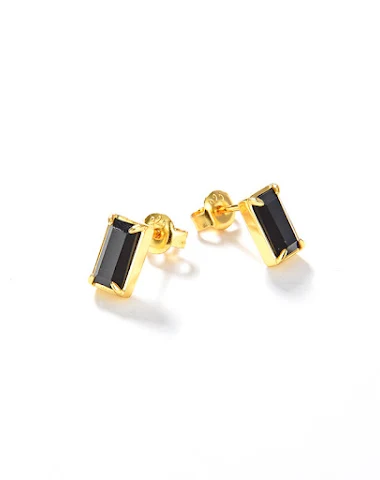 S925 zilveren oorbellen met 18K gou - 3