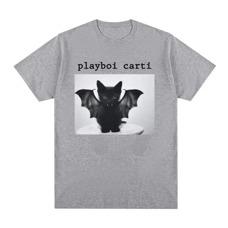 Heren T-shirt met eenvoudig kattenpatroon, altijd goed. Comfortabel en veelzijdig shirt voor dagelijks gebruik. Bestel nu jouw favoriete katten-T-shirt!