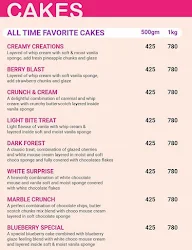 Winni Cakes & More menu 1