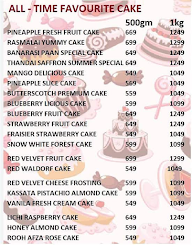 Gobaking Cake Zone menu 2