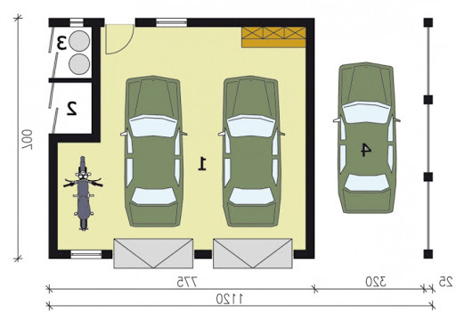 G179 - Rzut garażu