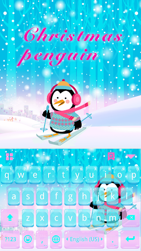 Xmas Penguin Keyboard Theme