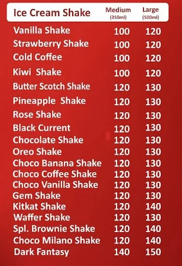 Bittoo Juice & Shake Corner menu 