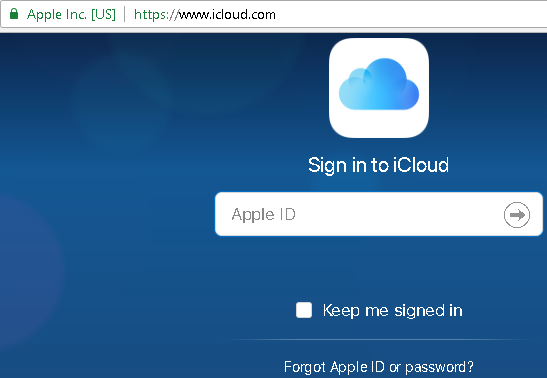 Web de iCloud