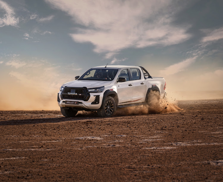 The Hilux GR Sport gets bespoke exterior design elements and a distinctive GR-Sport front grille.