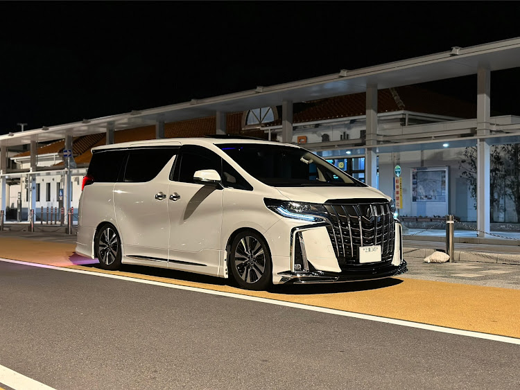 アルファードのパーフェクトダンパー・低くない車・怪しい雰囲気・パトカーとコラボ・セミスモに関するカスタム事例の投稿画像1枚目