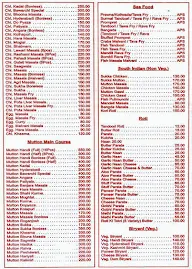 Hotel Sairaj menu 6