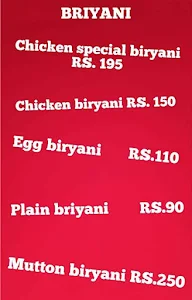 Prems Biryani menu 2