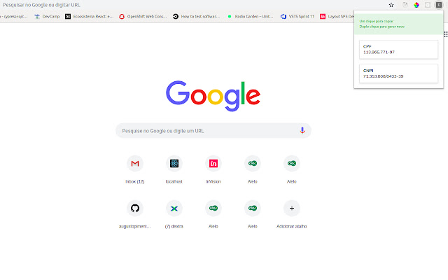 Document Generator chrome extension