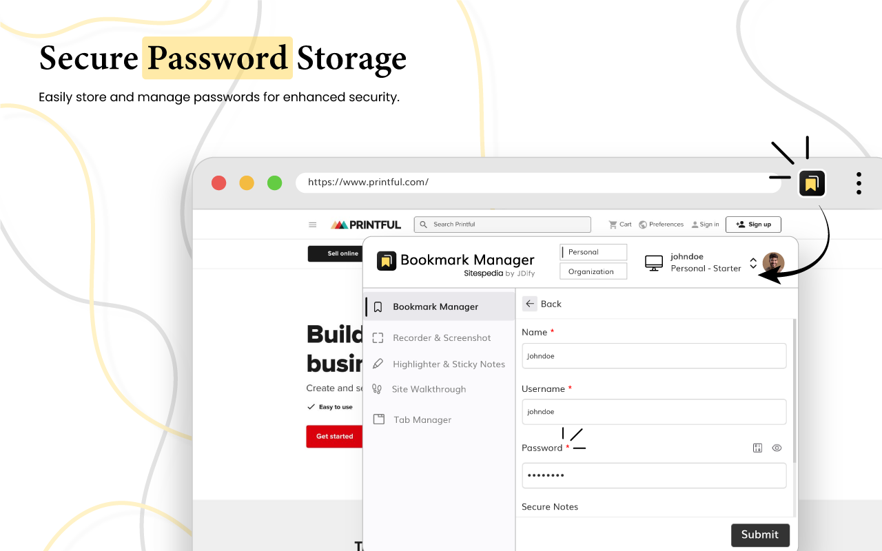 Bookmark Manager | Sitespedia - Web Clipper to Save, and Organize Anything Chrome Extension Image 4