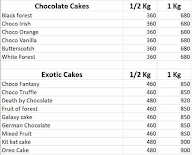 Cake Gallery menu 2