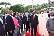 President Cyril Ramaphosa meets Nigerian President Muhammadu Buhari during his tour of West Africa.