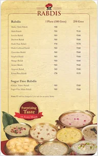 Rabdi Wala menu 4