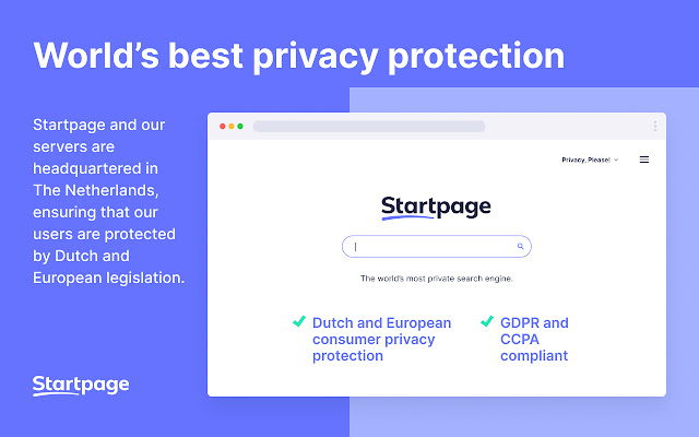 Startpage — Private Search Engine chrome extension